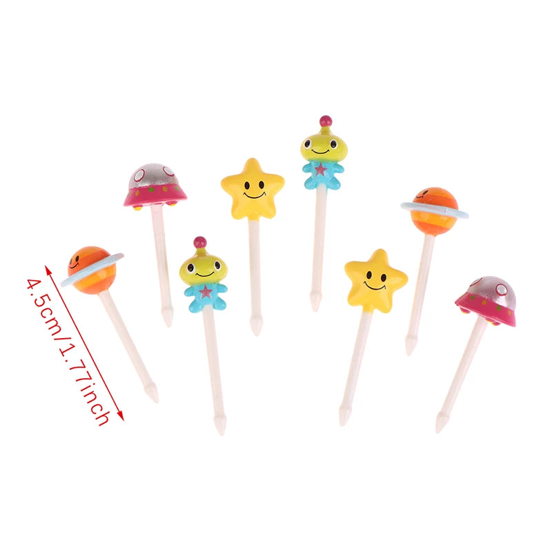 Mini Fruit Picks & Dessert Forks – 6/8 Pc Bento Lunch Box Set Mini Dessert Forks Axl