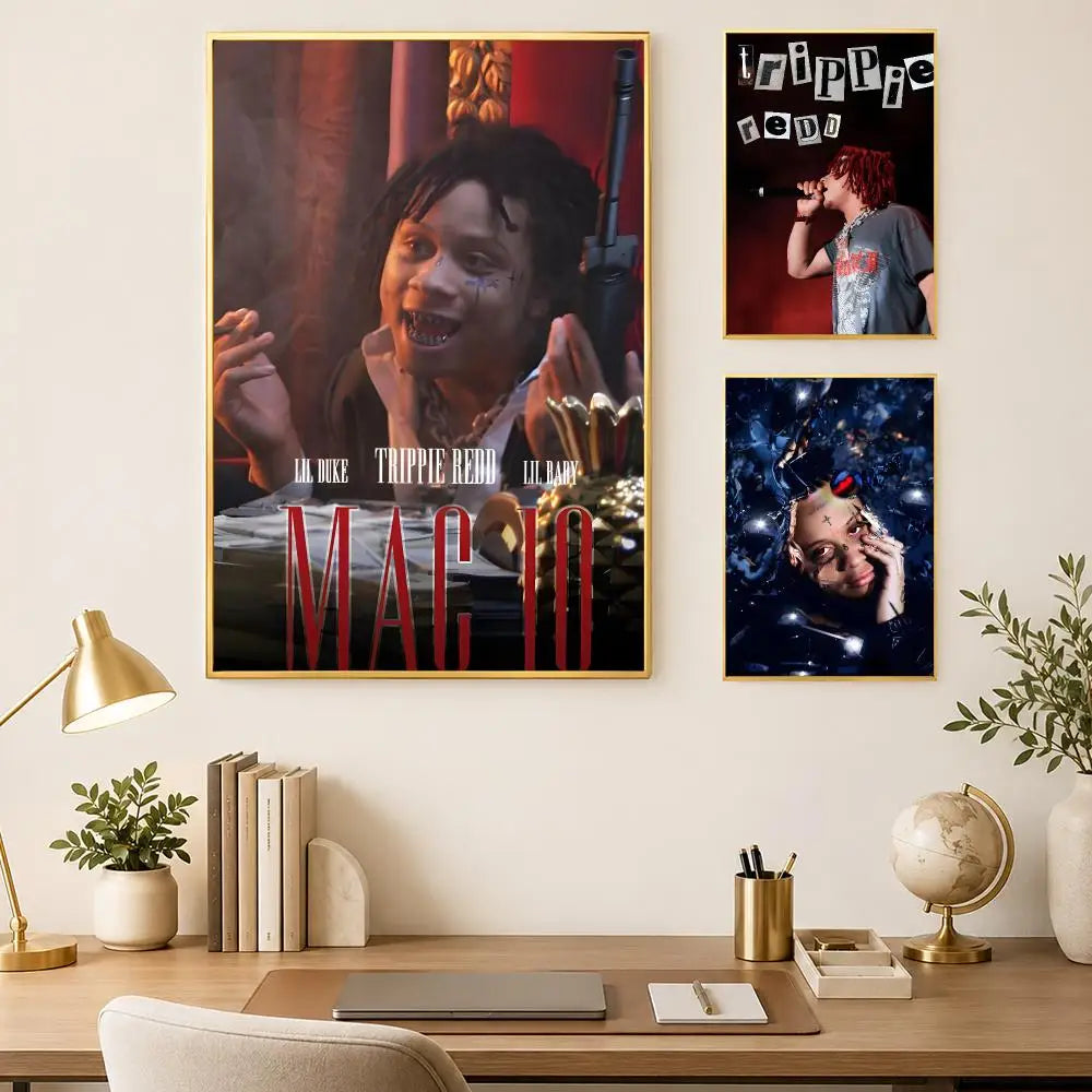 Trippie Redd Wall Poster – Self-Stick Waterproof HD Wall Art Wall Art Poster Axl
