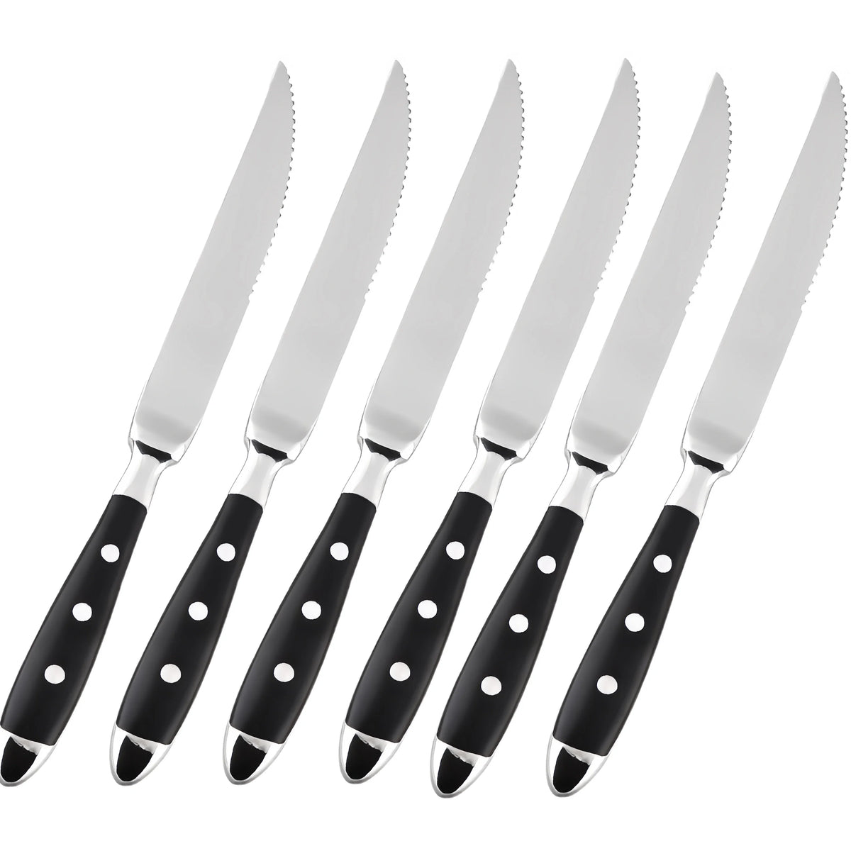 Western Stainless Steel Cutlery Set – Knives, Forks & Spoons Cutlery Flatware Set Axl 6 Pc Knife Set