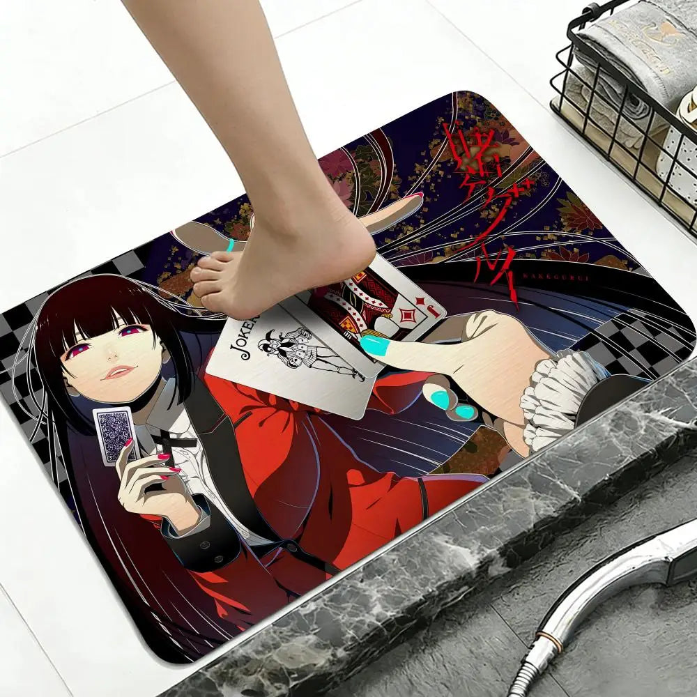 Anime Kakegurui Diatomite Bath Mat – Quick Dry & Anti-Slip Diatomite Bath Mat Axl