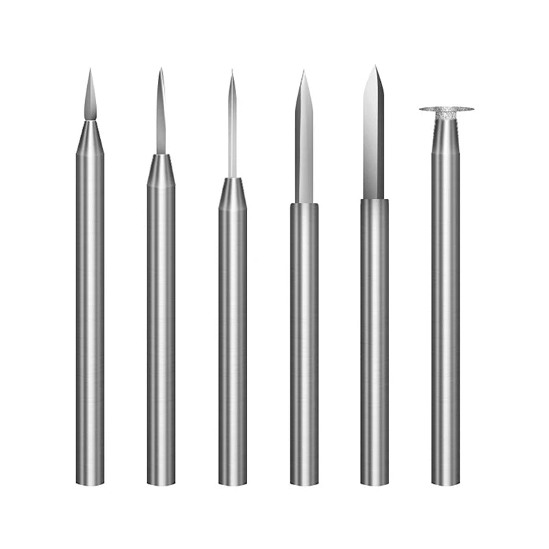 6-Piece Wood Carving Drill Bits Set | Rotary Engraving Tool Kit Wood Carving Drill Bits Axl