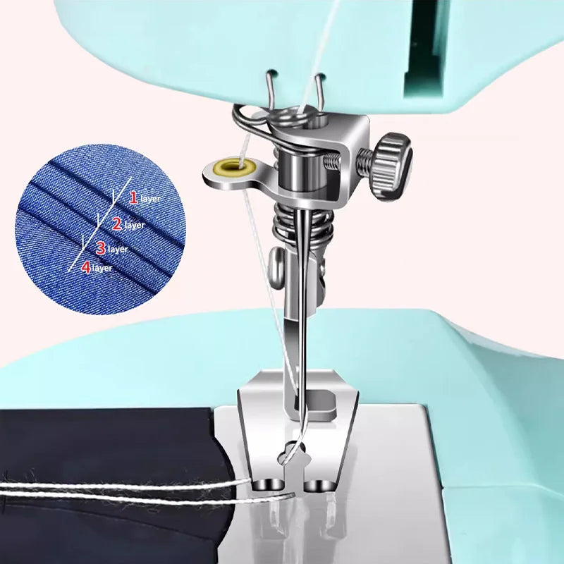 Portable Mini Electric Sewing Machine for Beginners – DIY Mini Sewing Machine Axl