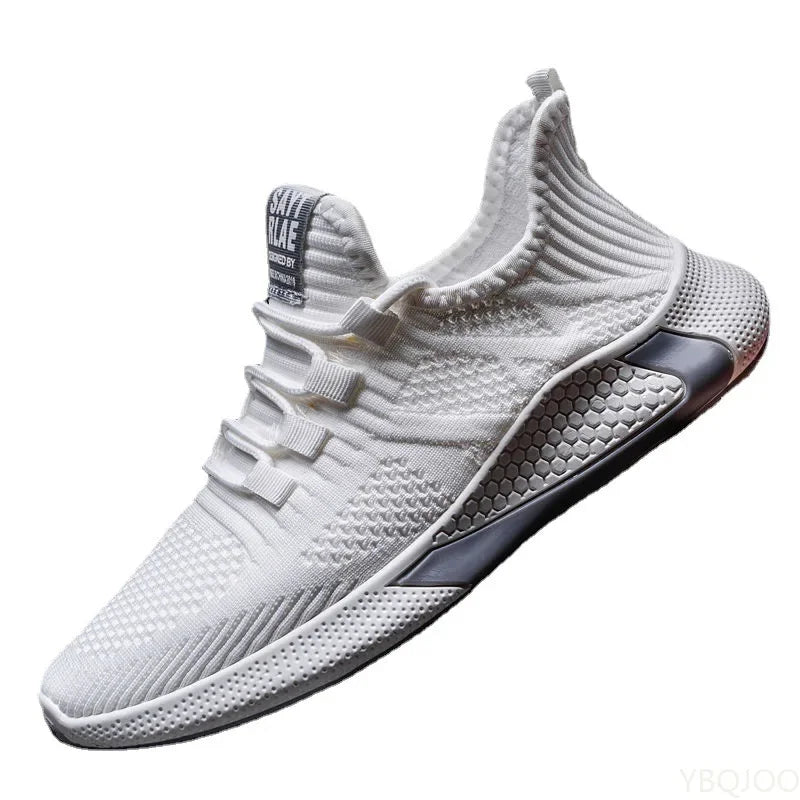 YBQJOO Men's Breathable Mesh Casual Sneakers | Lightweight Flat Men's Casual Sneakers Axl