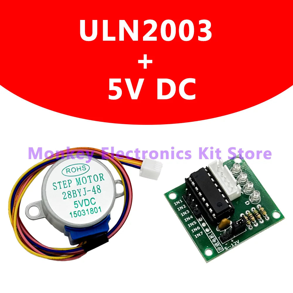 28BYJ-48 5V Stepper Motor & ULN2003 Driver Board DIY Kit Stepper Motor Kit Axl