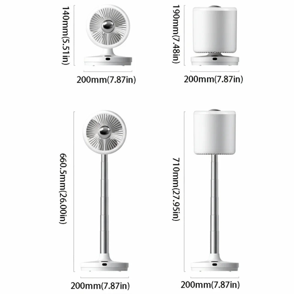 Telescopic Air Circulation Fan – 90° Oscillating & Remote Air Circulation Fan Axl