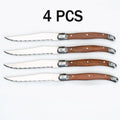 Serrated Steak Knives Set – 4, 6 or 8 Piece Sharp Table Knife Steak Knife Set Axl 4 PCS