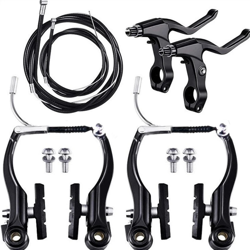 Aluminum Alloy Front & Rear V Brake Set – Mountain Bike Bicycle Brake Set Axl