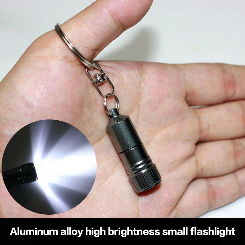 Mini LED Keychain Flashlight – Compact Pocket Torch for Camping Keychain Flashlight Axl