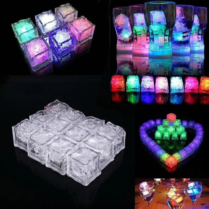 LED Color Changing Ice Cubes 6-Pack – Party Glow Lights LED Party Lights Axl