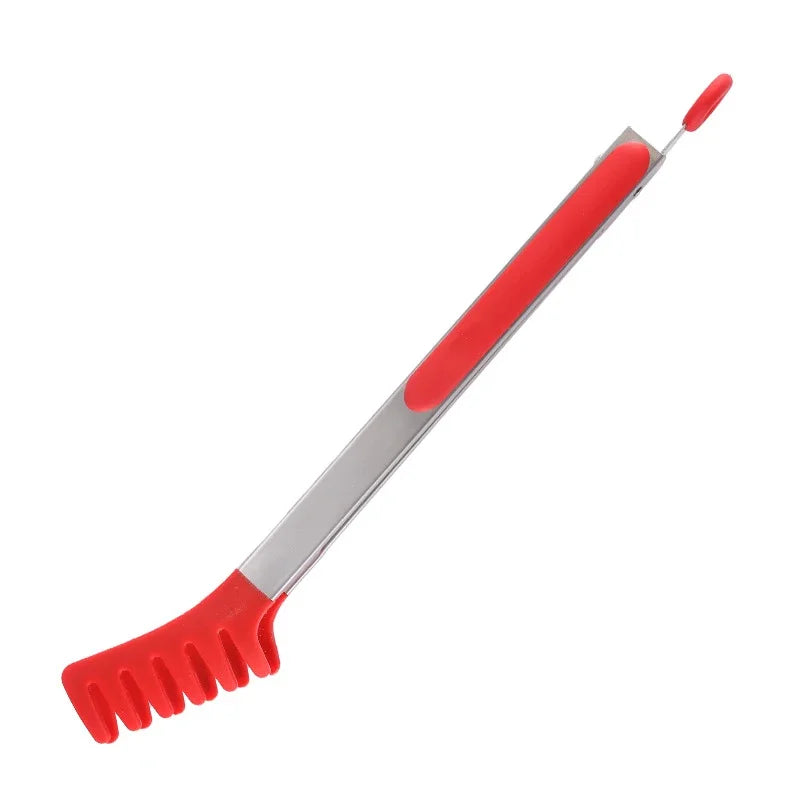 Stainless Steel Silicone Food Tongs – Heat Resistant BBQ Kitchen Clip Kitchen Tongs Axl 12 inch-8652