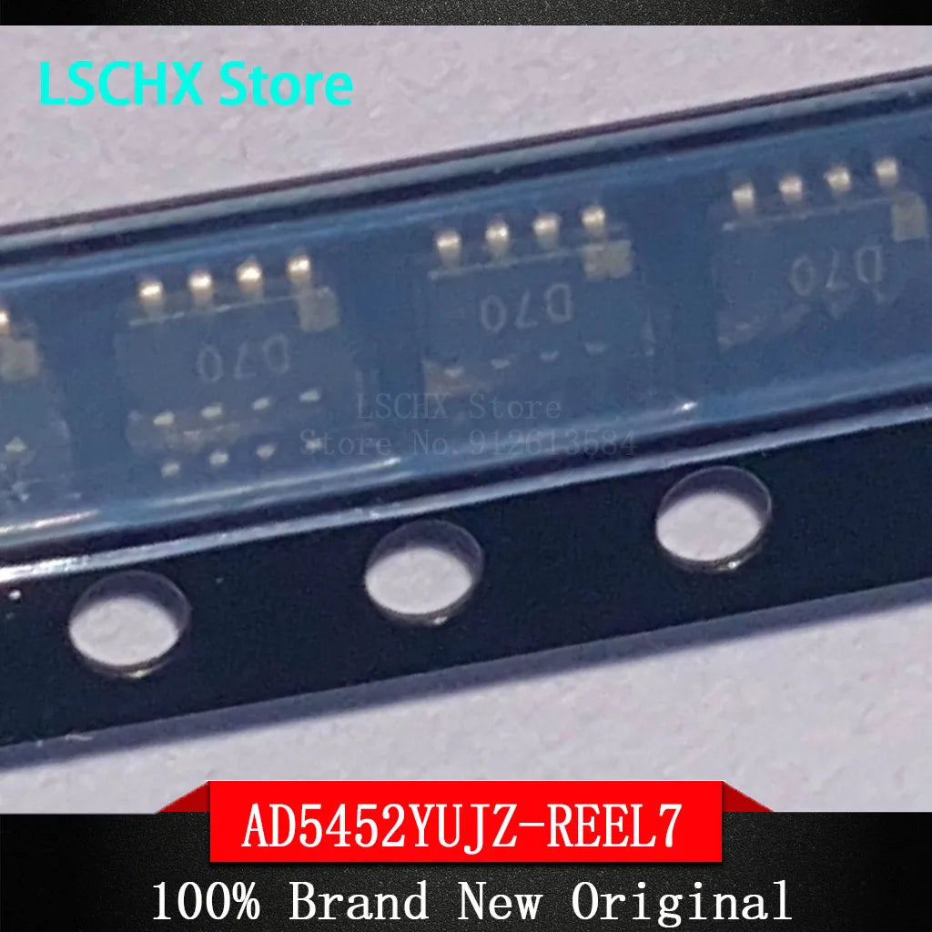 5pcs AD5452YUJZ-REEL7 12-Bit Multiplicative DAC Chip TSOT-23-8 DAC IC Chip Axl