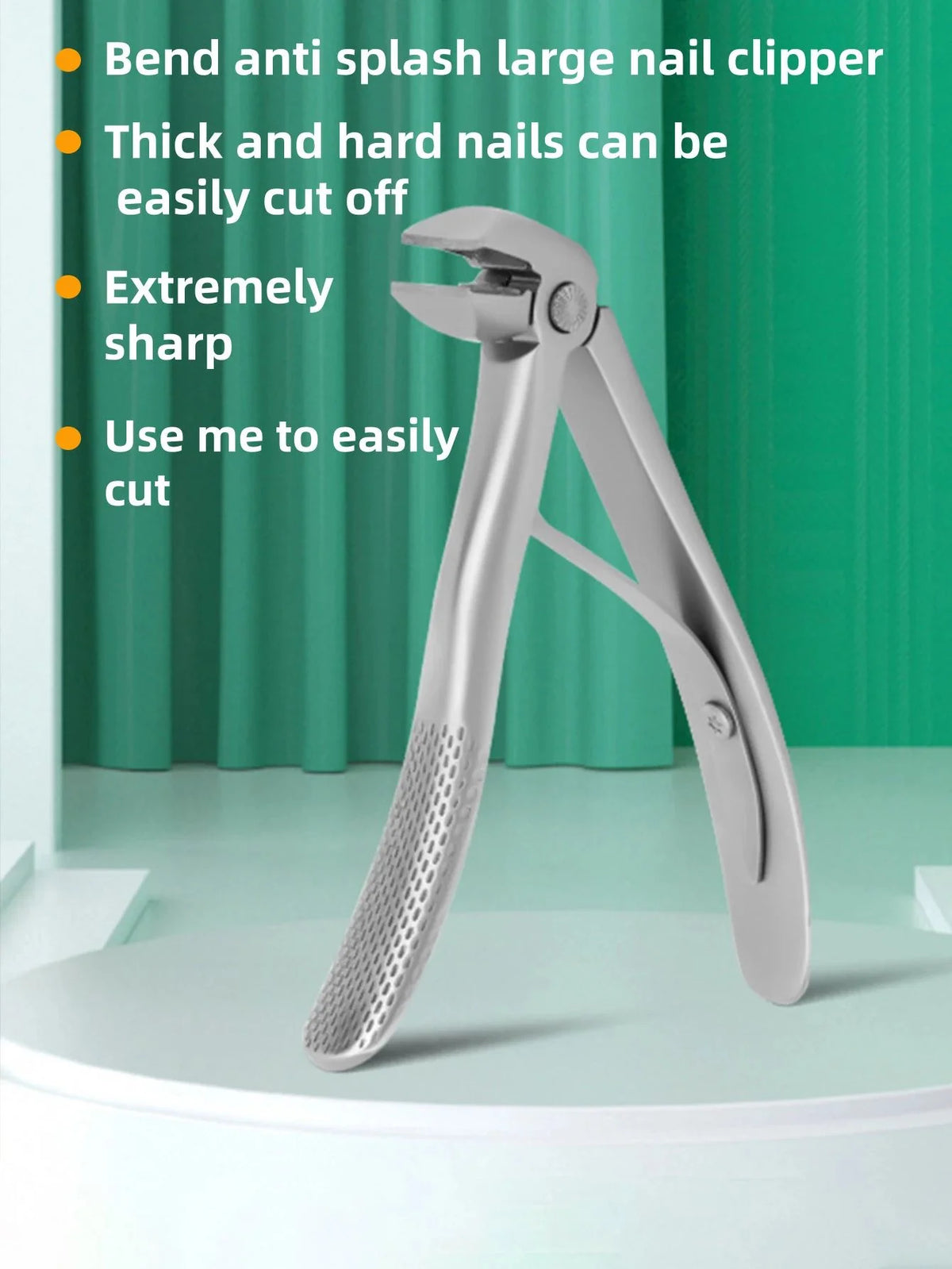 Anti-Splash Stainless Steel Nail Clipper – Large Opening Nail Clipper Axl
