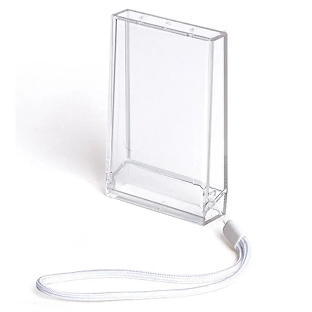 Clear Instax Mini Photo Storage Box with Strap | 3-Inch Case Photo Storage Case Axl Blue