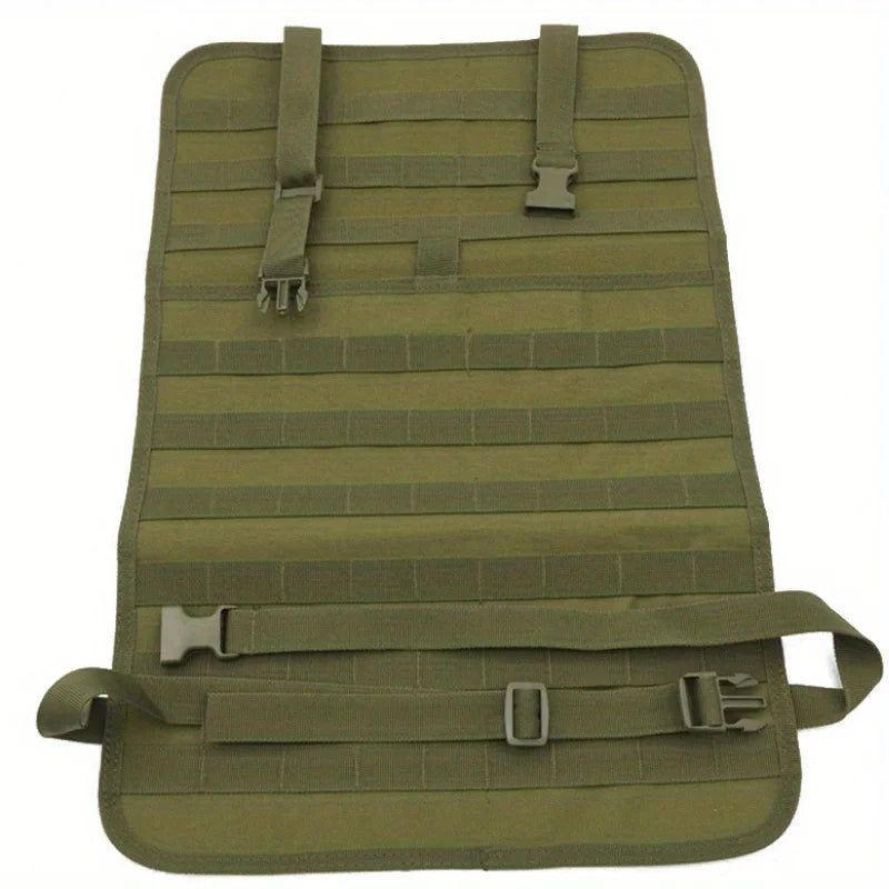 Tactical Car Seat Back Organizer Bag | Multi-Pocket Storage Car Seat Organizer Axl green