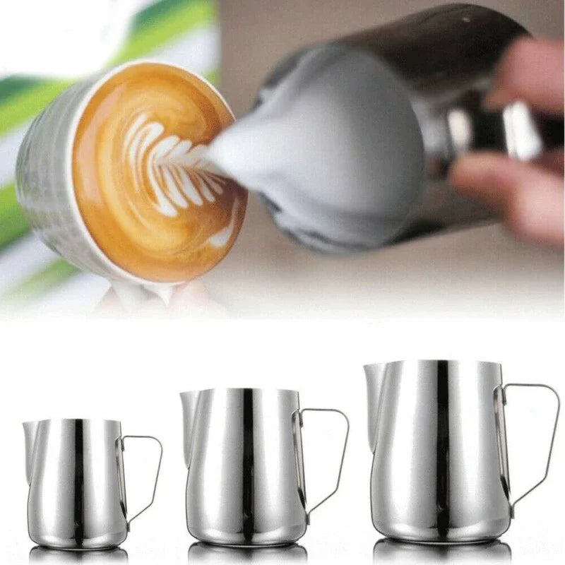 Latte Art Milk Frothing Pitcher 100/350/600ml – Stainless Steel Milk Frothing Pitcher Axl