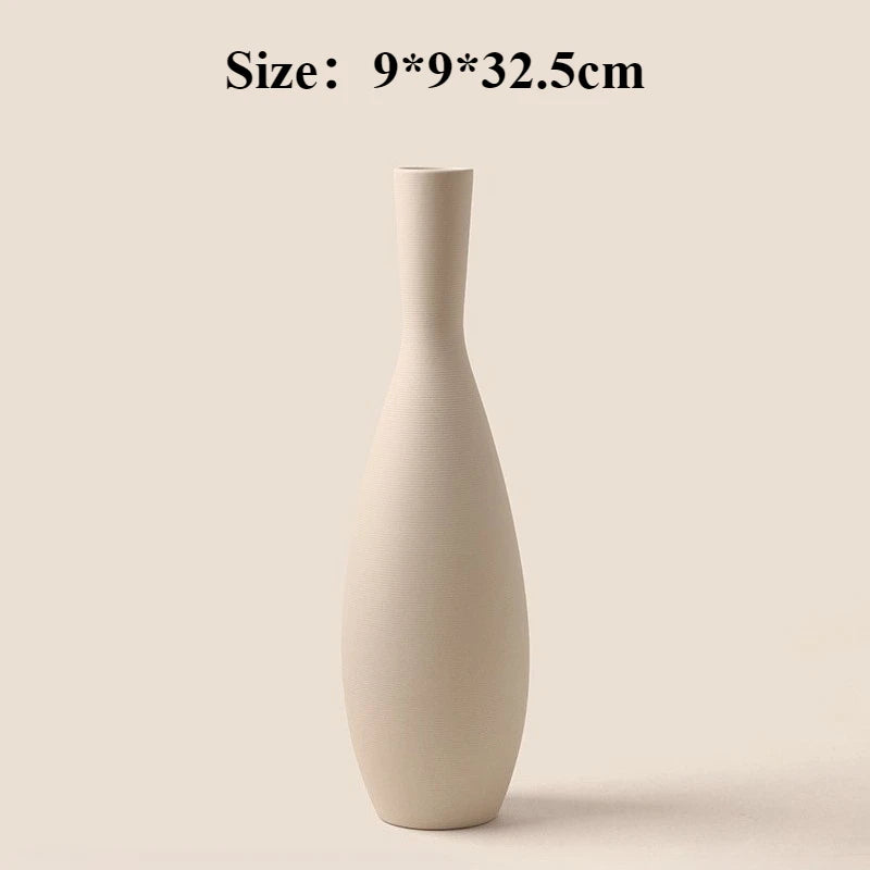 Retro Porcelain Ceramic Vase – Tabletop Flower Vessel Décor Decorative Ceramic Vase Axl Large