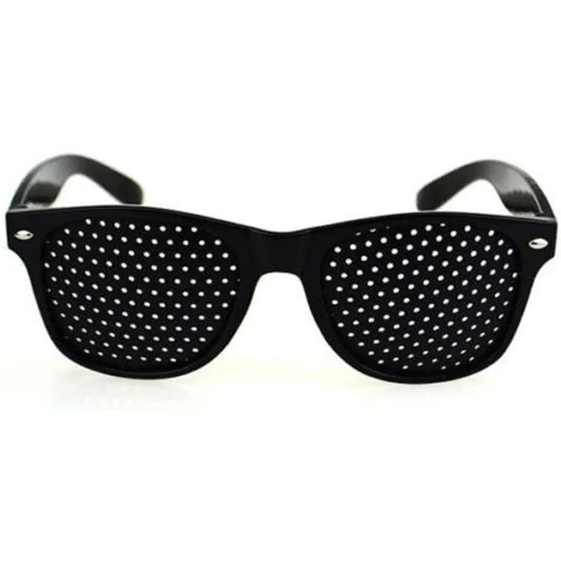 Pinhole Glasses – Anti-Fatigue Eye Exercise Eyewear | Black Pinhole Eyewear Axl