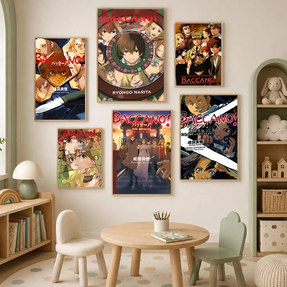 Anime Baccano Self-Stick HD Wall Art Poster – Waterproof Decor Anime Wall Poster Axl