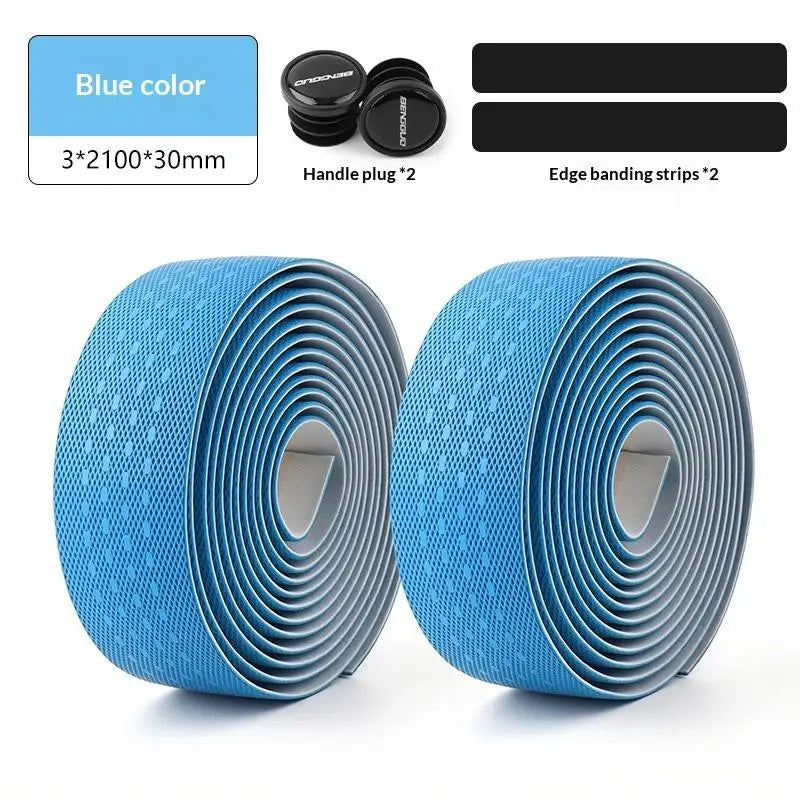 Road Bike Handlebar Tape – Anti-Slip Waterproof PU+EVA Bar Wrap Bike Handlebar Tape Axl Blue