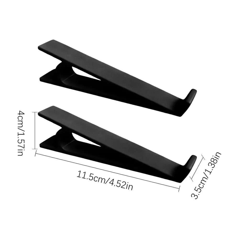 Ergonomic Non-Slip Keyboard Riser Tilt Stand – 2 Pack Keyboard Riser Stand Axl Black