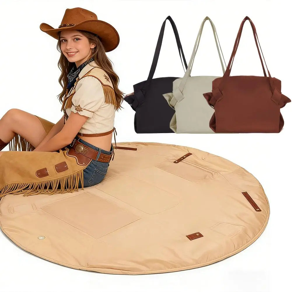Foldable Travel Tote Bag – Waterproof Duffel & Picnic Mat Foldable Travel Tote Axl