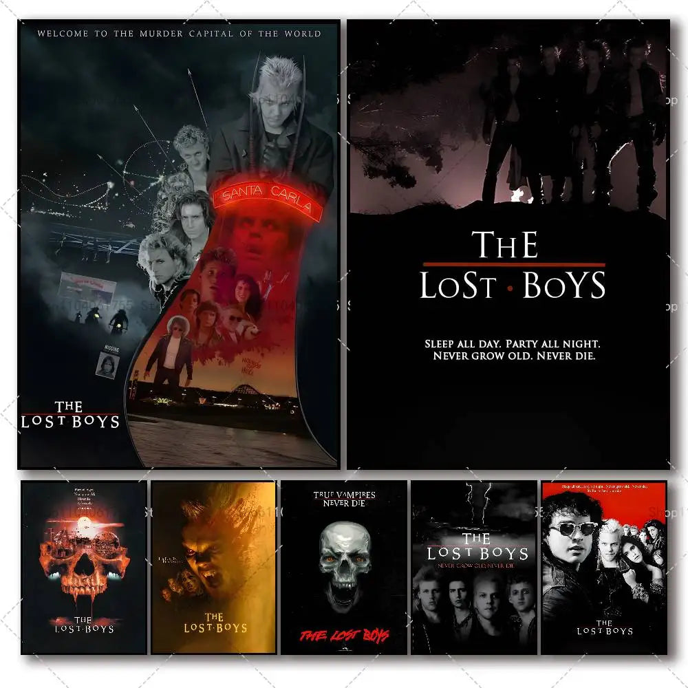 Lost Boys 1987 Classic Movie Poster – Self-Adhesive Wall Art Movie Wall Poster Axl