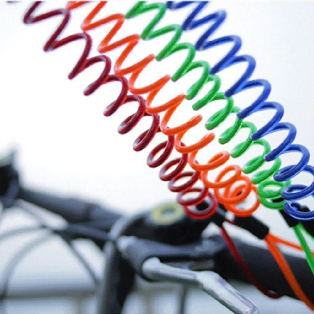 2.5m Disc Lock Reminder Cable – Coiled Spring Wire for Bikes Disc Lock Reminder Cable Axl