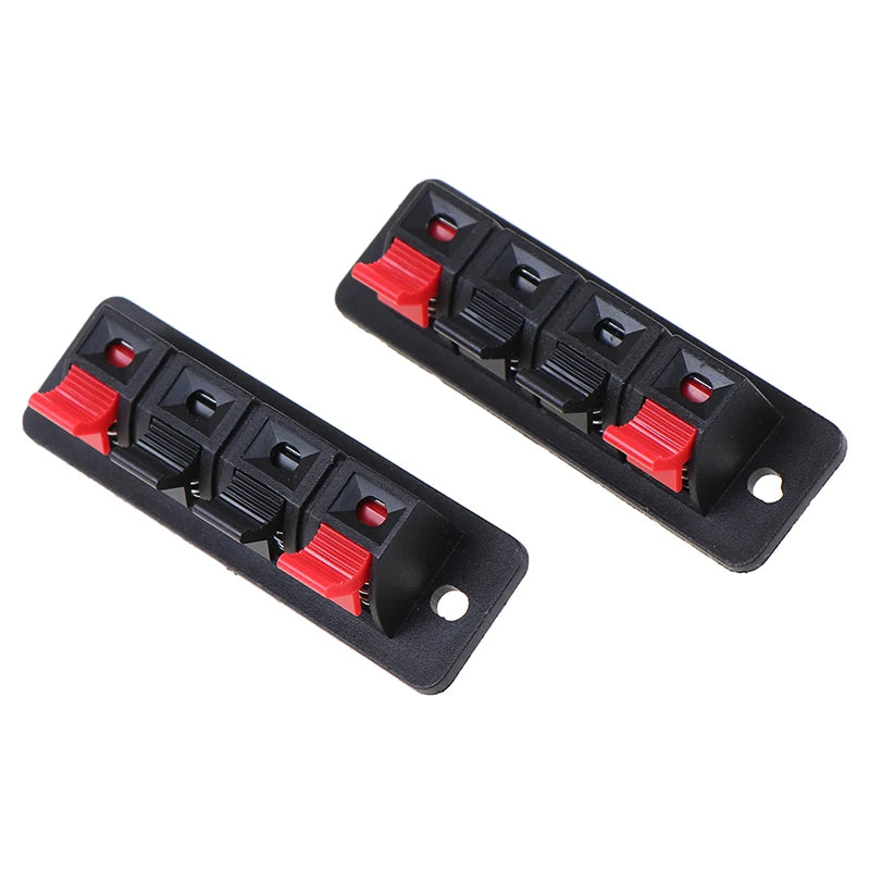 2-Pack 4-Position Spring Clip Speaker Terminal Connectors Speaker Terminal Connector Axl