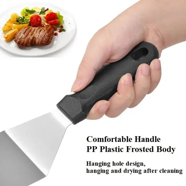 Stainless Steel BBQ Spatula & Griddle Scraper Set BBQ Spatula Set Axl