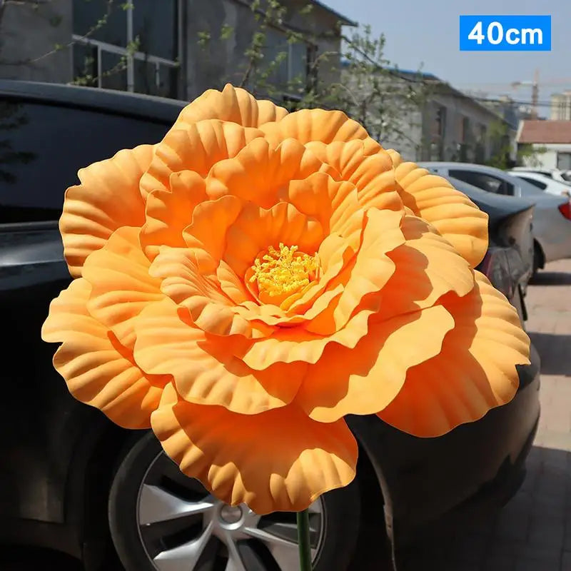 Large Artificial Peony Flowers 30/40cm – Faux Floral Wall Decor