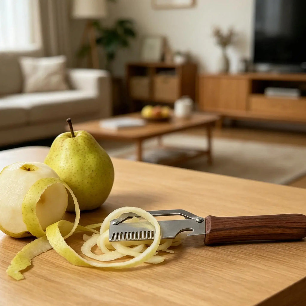 2-in-1 Serrated Vegetable Peeler & Shredder – Stainless Steel Vegetable Peeler Axl