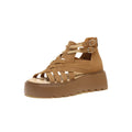 Women's Gladiator Wedge Sandals – Cross Strap Open Toe Platform Gladiator Wedge Sandals Axl brown 39