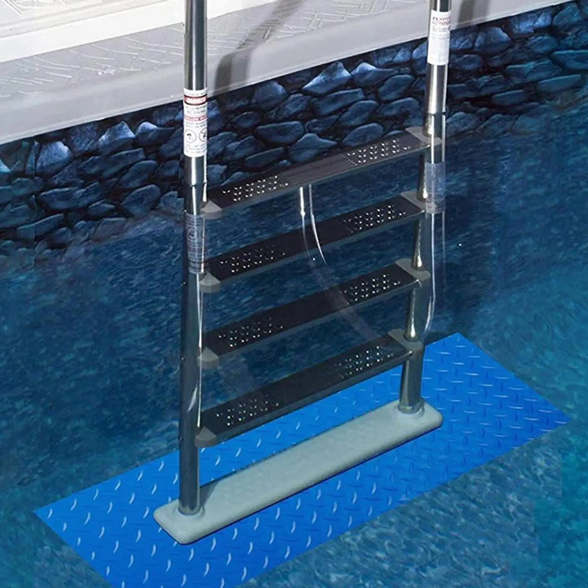 Non-Slip Pool Ladder Mat – Waterproof PVC Step Pad Pool Step Mat Axl