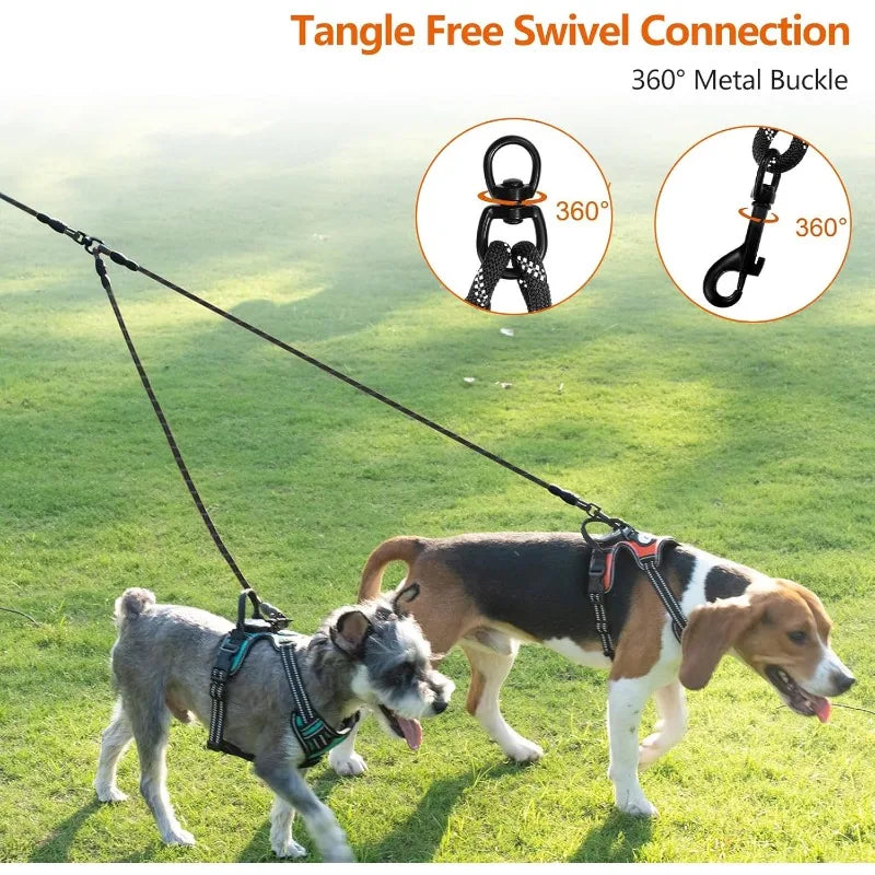 30-Inch Dog Lead Splitter – No-Tangle Double Lead for 2 Dogs Dog Lead Splitter Axl