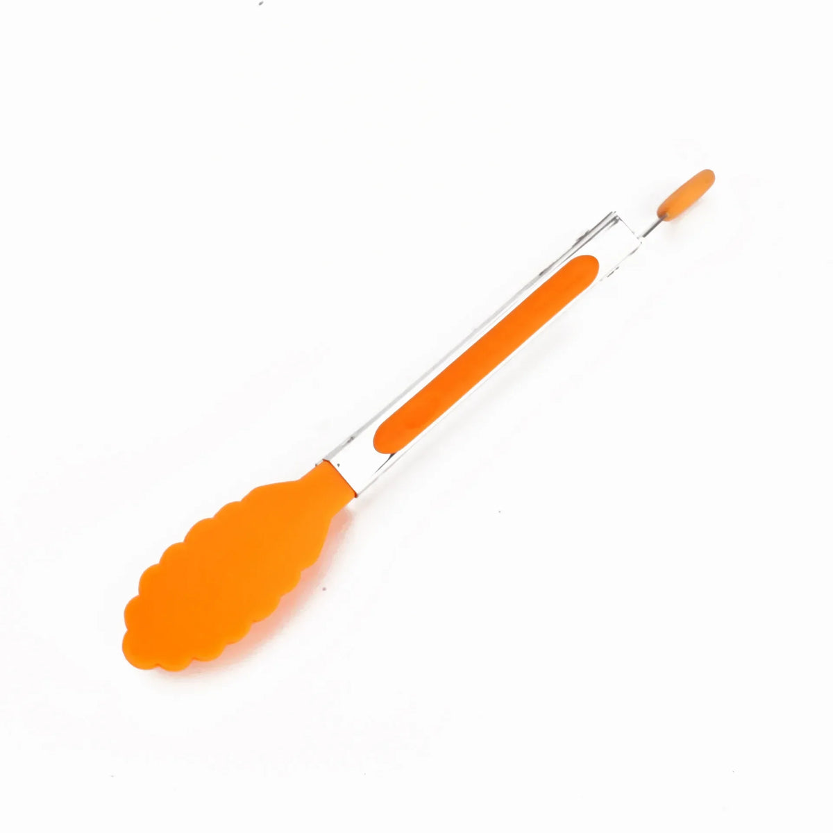 Stainless Steel Silicone Food Tongs – Heat-Resistant 2-Pack Kitchen Cooking Tongs Axl Orange-632