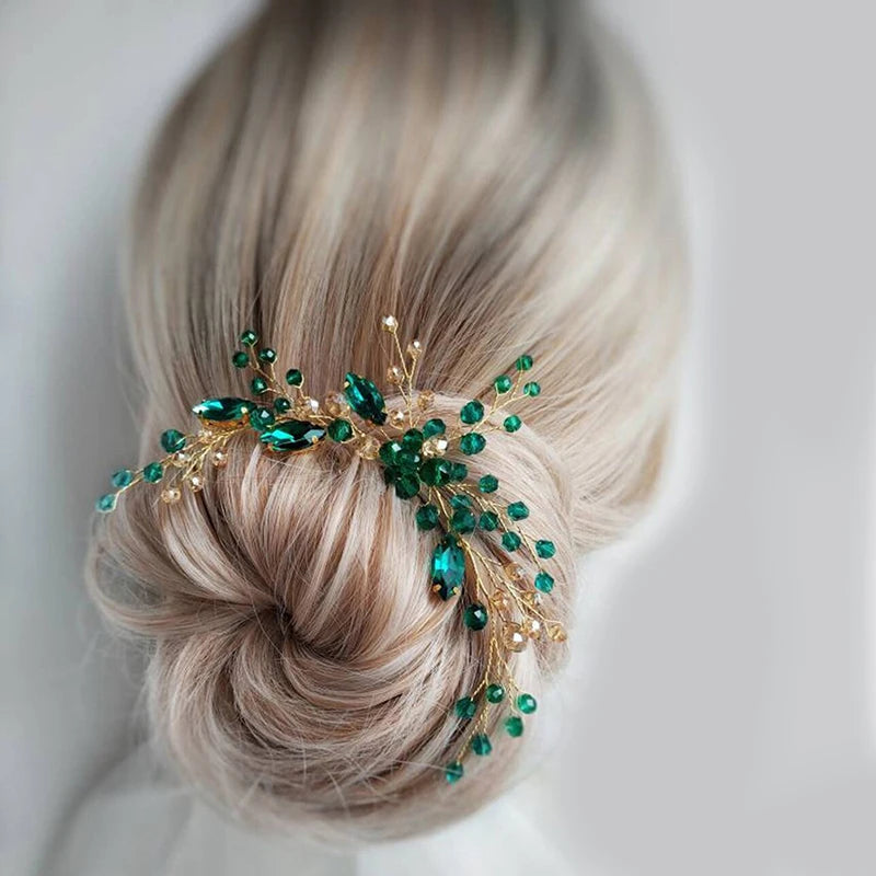 Bridal Crystal Pearl Flower Hair Clip | Wedding Hair Accessory Bridal Hair Accessory Axl