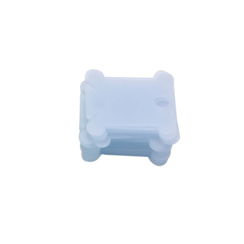 100 Plastic Thread Bobbins – Embroidery Floss Organizer Set Thread Bobbin Organizer Axl blue