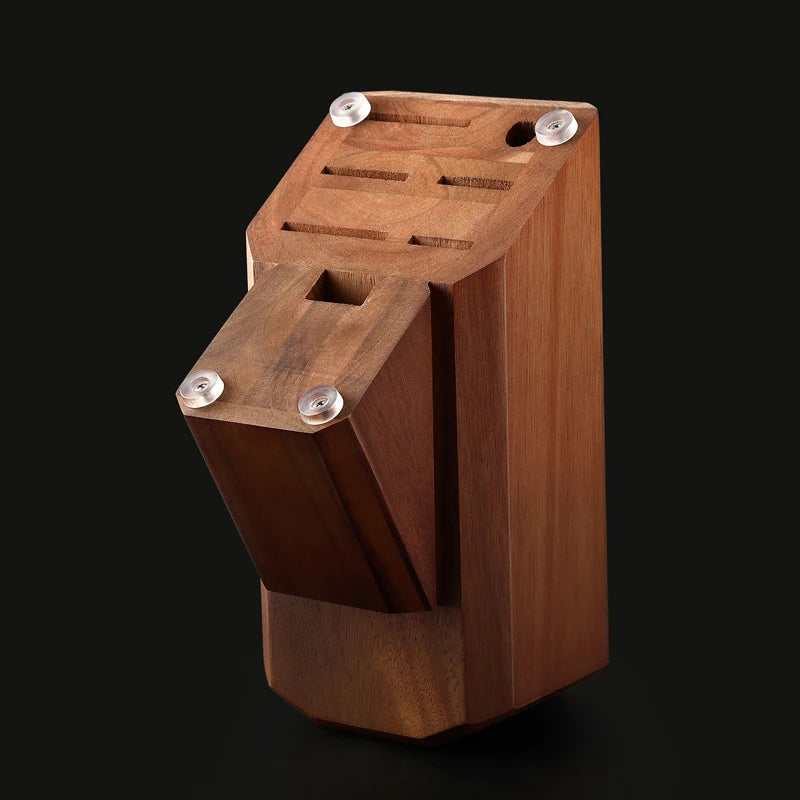 XINZUO 8-Slot Acacia Wood Knife Block – Kitchen Knife Holder Knife Block Axl