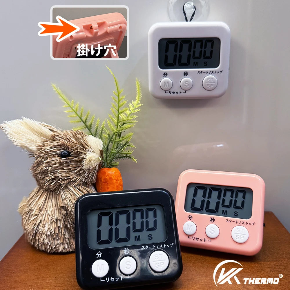 KT THERMO Digital Kitchen Timer – LCD Magnetic & Wall Mount Digital Kitchen Timer Axl
