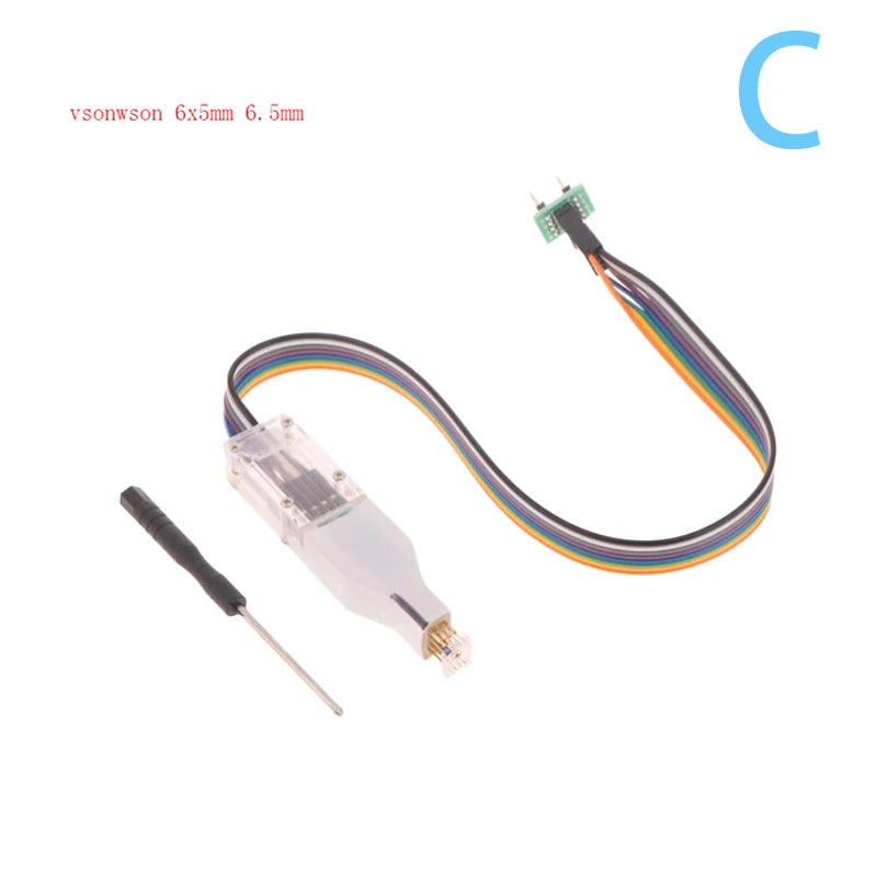 SOP8 WSON Flash EEPROM Chip Burner Probe Spring Needle Cable Chip Programmer Cable Axl C