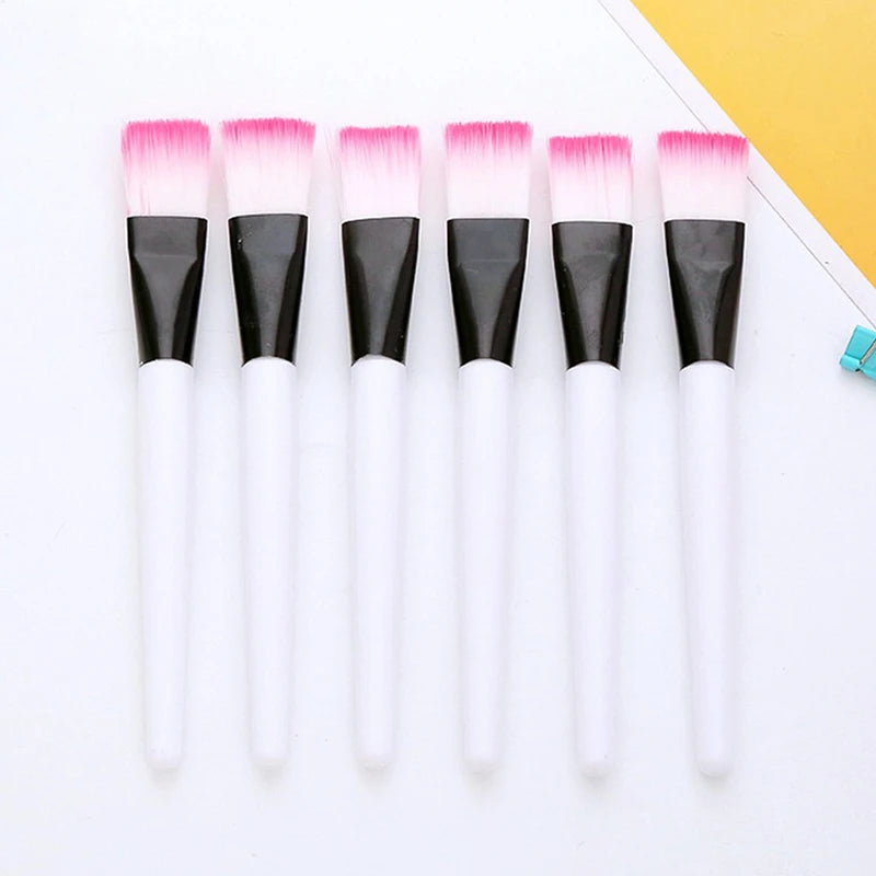 10-Piece Facial Mask Brush Set – Soft Nylon Face Applicator Mask Applicator Brush Axl White