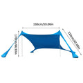 Pop-Up Beach Canopy Tent – UV Sun Shade, Camping & Picnics Beach Canopy Tent Axl Blue