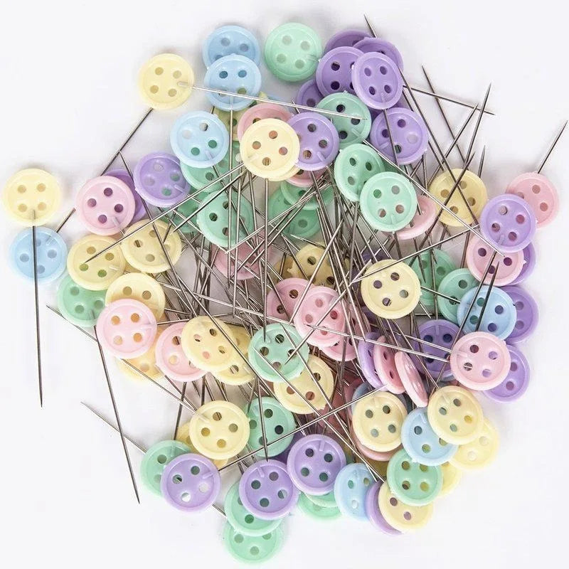 200 Pcs Flower Button Head Pins – Quilting & Sewing Tool Sewing Pins Axl