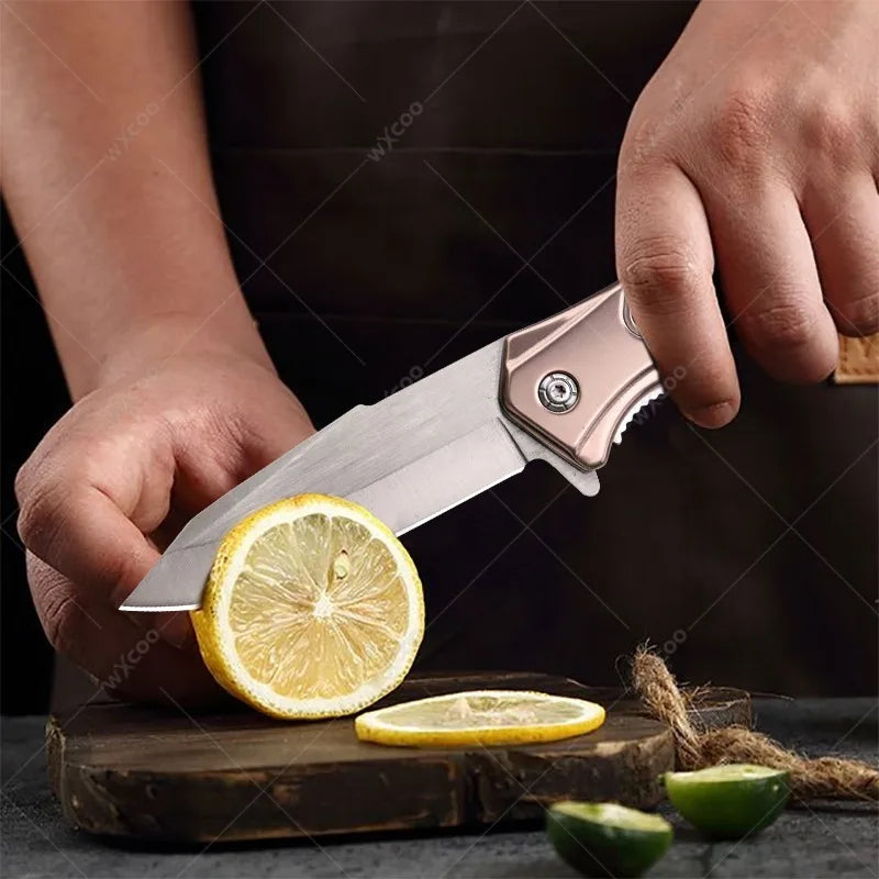 WXCOO Forged Kitchen Chef Knife & Folding Knife Set | Wood Handle Kitchen Knife Set Axl