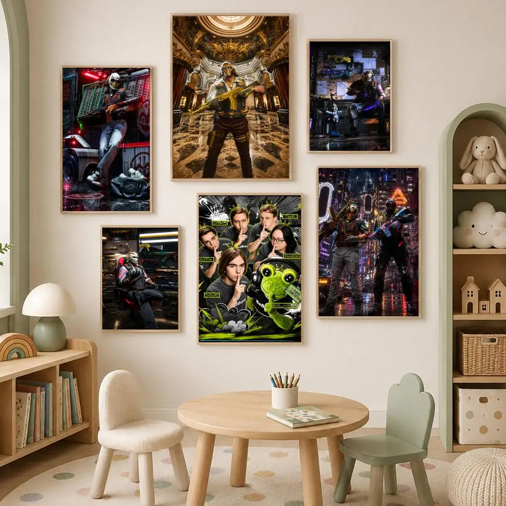 CS:GO Gaming Wall Poster – Self-Stick HD Waterproof Art Gaming Wall Poster Axl
