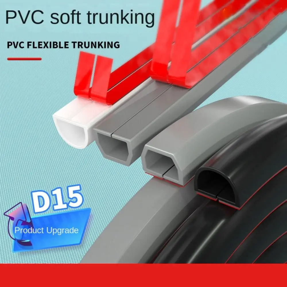 Self-Adhesive Floor Cord Cover – PVC Cable Duct Protector 1M Floor Cord Cover Axl