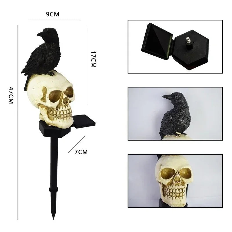 Solar Halloween Skeleton Ghost Light – Outdoor Waterproof Yard Lamp Halloween Outdoor Light Axl