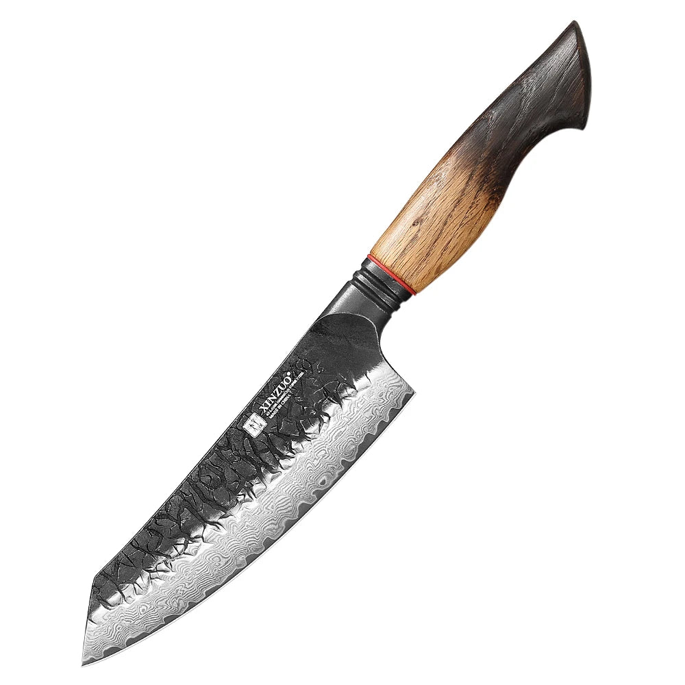 XINZUO 8-Piece Damascus Steel Kitchen Knife Set | 67 Layers Kitchen Knife Set Axl Santoku Knife 1
