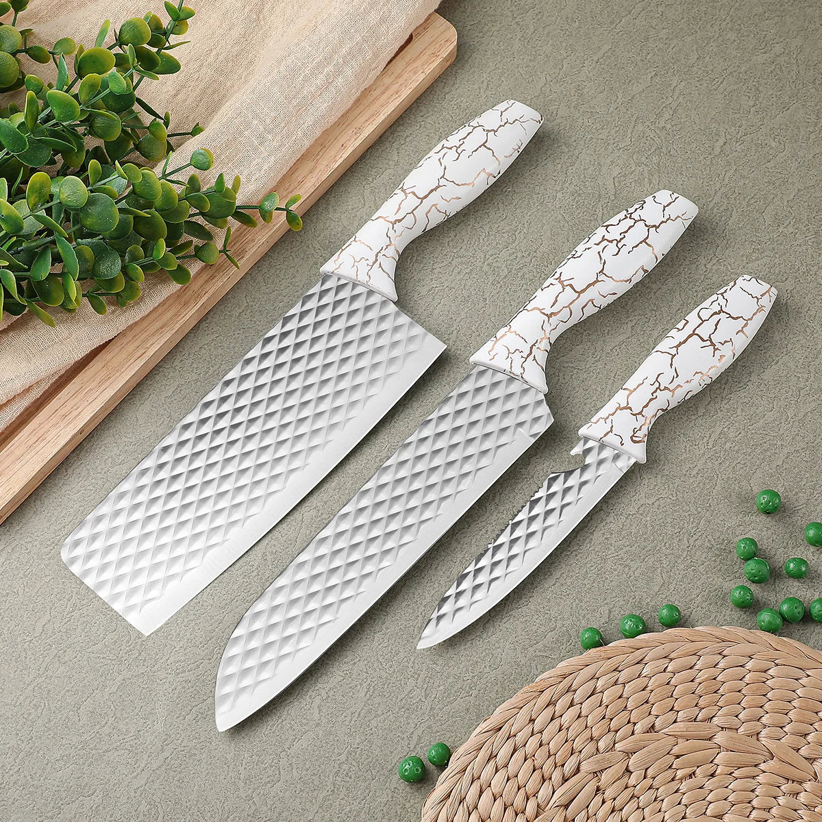 3-Piece Stainless Steel Kitchen Knife Set | Multi-Use Home Knives Kitchen Knife Set Axl