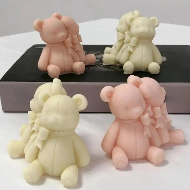 Teddy Bear Silicone Mold – DIY Candle, Soap, Resin & Craft Silicone Craft Mold Axl